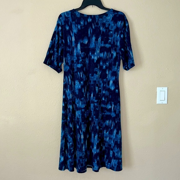 Women’s AVENUE size 14/16 soft stretchy modern abstract graphic popover dress - Picture 5 of 7